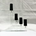 thumbnail image 1 of Small sample perfume bottled 2 3 5 10ml control perfume bottle black plastic  small sample bottle to perform portable packaging, 1 of 5
