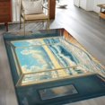 thumbnail image 2 of Window On The Ocean Area Rugs 3x5 ft Wave Cloud Summer Scenery Washable Rug Non Slip Indoor Carpet Absorbent Floor Mat for Living Room Bedroom Dining Room, 2 of 9