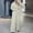 Beige, variant on Outfits Set for Women Sweat Suits Women Pocket V Neck Casual Long Sleeve Sweatshirt+ Pant Set Trending