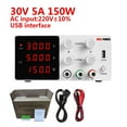 thumbnail image 3 of Alimentation de Laboratoire USB CC Régulée, Réglable, Régulateur de Tension 30V 10A, Interrupteur Stabilisateur, Alimentation de Banc, Source 5A, 3 of 7