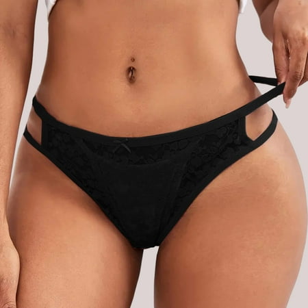 BYHONG Womens Underwear Sexy Lace Panties Stretch Soft Ladies Hipster Briefs Underwear Lady Underwear Panties for Women Black XL