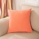 thumbnail image 1 of Nvzi 1 funda de almohada de lino liso. Clásica y atemporal, funda de almohada simple de color puro, con cualquier cama es brillante 15,75 x 23,62 pulgadas (naranja)., 1 of 5