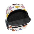 thumbnail image 6 of FORMRS School Backpack with Front Zippered Pocket 12" Student Travel Daypack, Colorful Cartoon Fish Pattern, 6 of 6