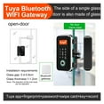 thumbnail image 2 of Door Lock, Electronic Finrprint Recognition Smart Lock Tuya APP / IC Card Biometric Unlock For S Door Lock Wooden Door ,Easy to Install, 2 of 7