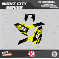 thumbnail image 3 of Kalair GFX Graphics Kit for Husqvarna ENDURO FE250 FE350 FE450 FE501 (2017-2019) Night-city Series, 3 of 5