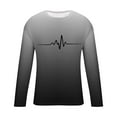 thumbnail image 5 of COSFO Casual Men T Shirts Cotton Gradient Long Sleeve Tops Loose Crew Neck Workout Pullover Graphic Tees, 5 of 5