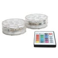 thumbnail image 4 of 2Pcs RGB Pool Lamp IP68 IR Remote Control Underwater Lamp for Aquarium Fish Tank Fountain Pond, 4 of 14