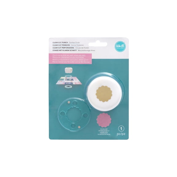 We R Memory Punch Clear Cut 1" Scallop Circle