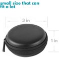 thumbnail image 4 of 3Pcs Round/Square case for Earphones - Small Portable Storage Pouch Small Portable Storage Pouch Bag Bag Sturdy Shockproof Exterior for Earbuds Charger USB Flash Drive Earpiece, 4 of 9