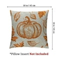 thumbnail image 4 of nygtbtfer Fall Decor Pillow Set of 2 Fall Orange Pumpkin Throw Pillow Covers Fall Thanksgiving Decorations for Autumn Decorative Cushion Covers for Sofa White, 4 of 7
