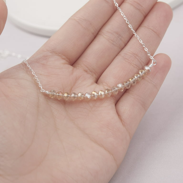 Anavia 15th Birthday Gift for Girl, 925 Sterling Silver 15 Beads Necklace with Card Gift for 15 Year Old Girl, Quinceanera Gifts for Girls, Women's