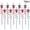 #B2 Red_022, variant on 10-Count Durable PETG Soccer Theme Spiral Drinking Straws, Reusable Football Series Decorative Beverage Accessories for Party and Sports Events Drinking Straws #B2 Green_023