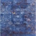 thumbnail image 1 of Ahgly Company Indoor Square Mid-Century Modern Blue Oriental Area Rugs, 6' Square, 1 of 6