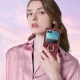 thumbnail image 5 of Allytech Wallet Case for Motorola Razr 40 Ultra with Ring, Hidden Credit Card Slots, Secure Finger Grip, Luxury PU Leather, Thin Shockproof Cover for Motorola Razr 40 Ultra - Winered, 5 of 6