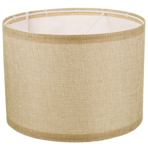 AURARMLET Lampshade Khaki Metal 1Set Drum Design