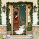 thumbnail image 4 of Uuiauoio Festive Christmas Door Cover with Design,Polyester Door Curtain for Holiday Home Decor, Seasonal Wall and Entryway Decoration for Parties and Family Gatherings,Festival Party Decoration, 4 of 6
