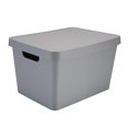 thumbnail image 1 of Simplifique La Caja De Almacenamiento Vinto Grande | Apilable | Organización Del Hogar | Cuarto De Baño | Accesorios | Juguetes | Armario | 2 Asas | Gris, 1 of 4