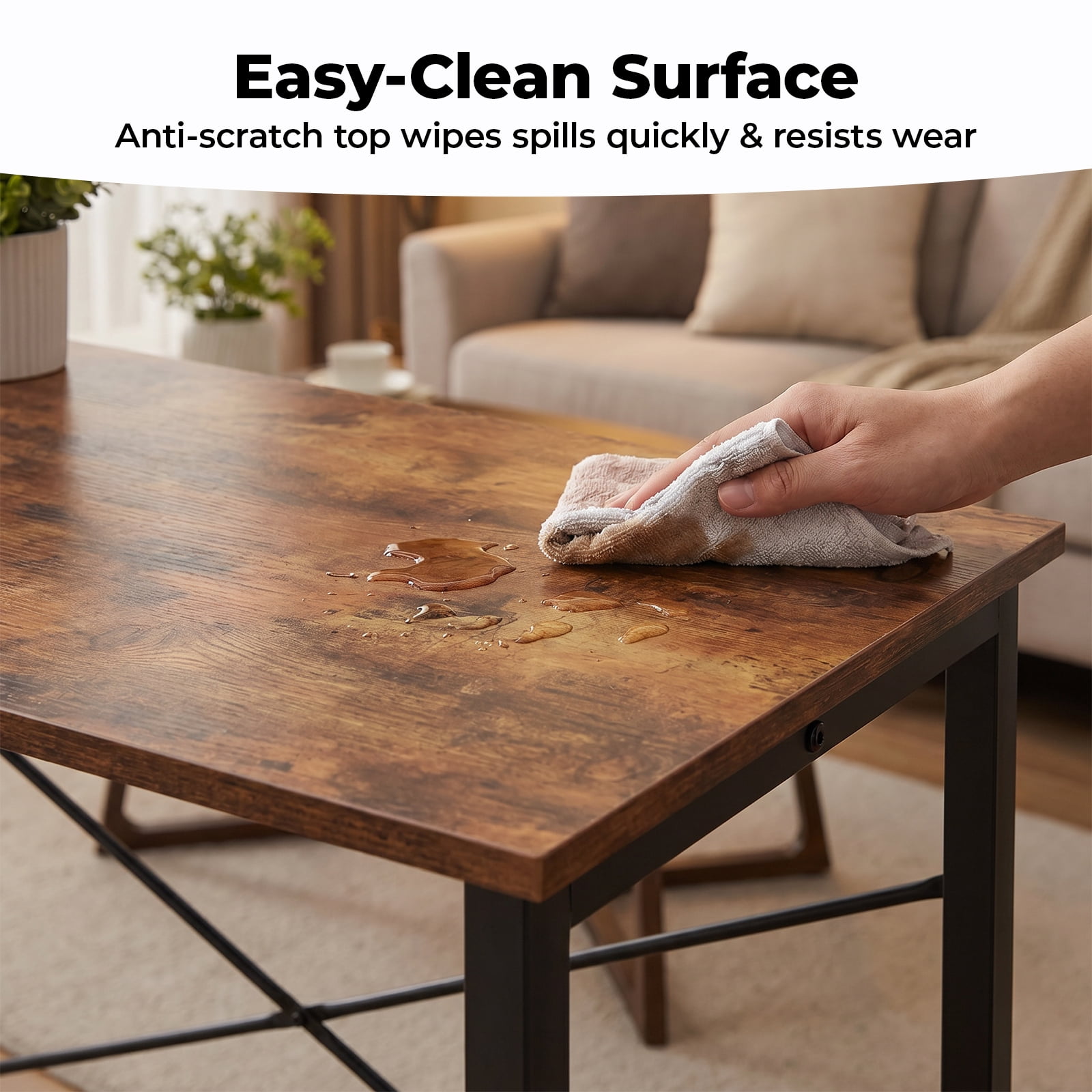 Alvantor Computer Desk 40 Inch, Modern Writing Desk for Home Office with Storage Bag & Hook, Small Office Desk for Small Spaces