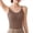 Coffee, variant on Womens Scoop Neck Camisole - Double Lined Tank Top Spaghetti Strap Short Crop Tops Air Touch Fabric