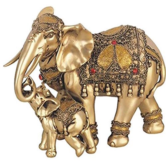 George S. Chen Imports SS-G-88043 Thai Elephant Buddha Buddhist Collectible Statue Figurine Decoration