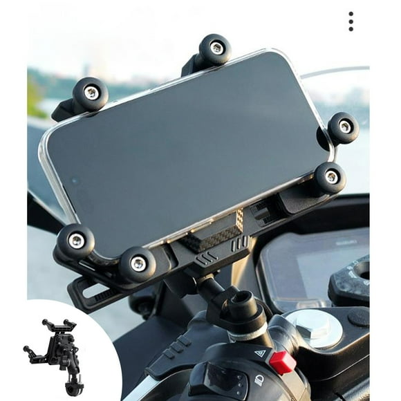 Summer Savings Clearance! Shockproof Vehicle Mobile Phone Holder - Battery-Powered Motorcycle & Car Navigation Holder, Metal Universal Mount for Phones, GPS Devices