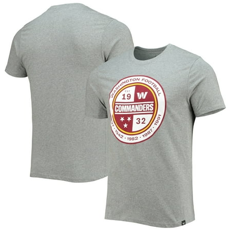 Men s 47 Gray Washington Commanders Imprint Super Rival T-Shirt