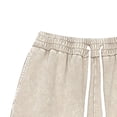 thumbnail image 2 of Jalioing Womens Cotton Shorts Casual Solid Color Elastic Waist Drawstring Shorts Loose Basic Summer Lounge Shorts, 2 of 4