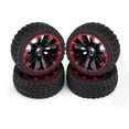 thumbnail image 1 of Peahefy 4pcs/set Tires Rubber Tyre Racing Off-Road Vehicle Wheel Rim for RC 1:10 Car Part, 1/10 Off-road Tires, RC Accessory, 1 of 8