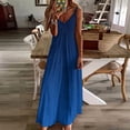 thumbnail image 3 of Blue. Symbolizes Inspiration Stability Kindness. Ombre. Gradient. Sleeveless Dress Women Clothing Prom Clothing Ball Gown, 3 of 6