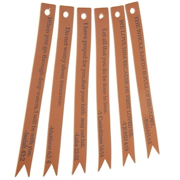 6 Pcs Bible Bookmark Leather Bookmarks for Men Swallowtail Handmade Labels Miss Man