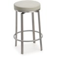 thumbnail image 5 of Maklaine 26" Swivel Fabric Counter Stools in Gray (Set of 2), 5 of 10