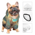 thumbnail image 3 of Haiem Sunshine Cloud Cute Cat for Winter Dog Hoodie Sweatshirts with Pockets Warm Dog Clothes for Small Dogs Chihuahua-Medium, 3 of 7