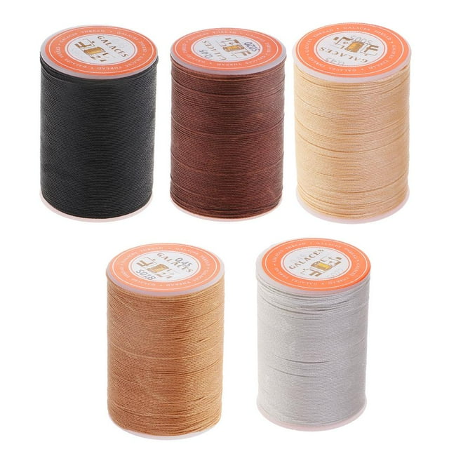 5 colores 0.45mm Dia Artesanía de material cuero DIY Cera encerada forma forma forma