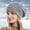 Gray, variant on Wuphunn Womens Winter Knitted Beanie Hat Soft Slouchy Cuffed Toboggan Hats Y2k Thermal Hat Pompom Soft Warm Hat Thermal Beanie Winter Cap Gray One Size