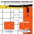 thumbnail image 4 of Juego de redes de voleibol Olybeaka, de 9,7 m, ajustables y resistentes, 4 of 8