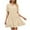 Khaki, variant on IROINNID Summer Dresses for Women , Women Outfits Dresses with V-Neck and Short Sleeve Summer Ruffled Sun dresses