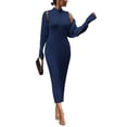 thumbnail image 1 of Conjunto de 2 Piezas para Mujer PRETTYGARDEN: Cárdigan de Punto y Vestido Pulóver Talla M, 1 of 8