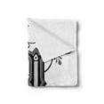 thumbnail image 2 of Letter J Soft Flannel Fleece Blanket, Shabby Form Classic Written Medieval Initials J Royal Noble Family Character, Cozy Plush for Indoor and Outdoor Use, 60" x 80", Black Grey White, by Ambesonne, 2 of 5