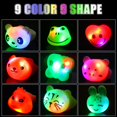 thumbnail image 4 of Anillos de iluminación CCINEE, LED parpadeantes, de goma animal, 24 unidades, 4 of 8
