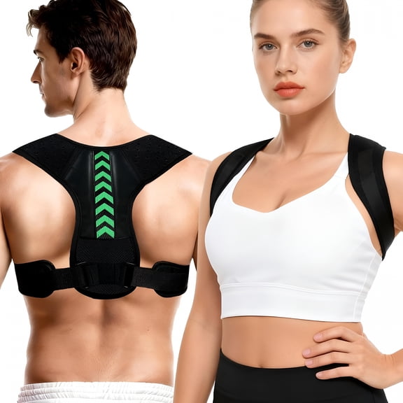 BESTSKY Posture Corrector for Women And Men, Adjustable Back Brace Posture Corrector for Upper & Mid Spine Support, Breathable Back Brace for Improving Neck, Shoulder And Back Posture Pain Relief