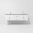 thumbnail image 5 of Geneva 72 in. W Glossy White Double Bath Vanity, Carrara Marble Top, and Faucet Set, 5 of 11