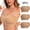 Beige, variant on 3 Pack Strapless Bras for Women Plus Size 4-Way Stretchy Tube Top Bra Seamless Wireless Bandeau Bra No Underwire, Breathable Comfort Padded Bralettes for Everyday Wear