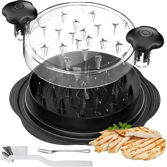 Cortra de pollo, herramienta de cortra de pollo picra de pollo picada a mano, tapa visual, Mango ergonómico, antideslizante y lavavajillas lavavajillas lavables, negro