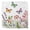 Watercolor, variant on Pink Flowers Cloth Napkins, Spring Floral Butterfly Elegant Pastoral Botanical Washable and Reusable Dinner Napkins Set of 8, Table Napkin for Kitchen Party Birthday Wedding Hotel 20"x20"