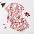 thumbnail image 4 of Gamivast Easter Pajama Set for Women Cute Egg Print Button Up Top & Shorts Sleepwear Spring Pjs Soft Loungewear Short Sleeve Holiday Homewear Gift, 4 of 5