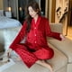 thumbnail image 4 of Pijama de terciopelo dorado para mujer, ropa de hogar ligera y de lujo, traje de terciopelo dulce, 4 of 6