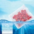 thumbnail image 2 of YOPTOP 10 Reusable Silicone Food Storage Bags, PEVA Food Bag, sealed and self-sealing storage container for Home organization for food travel storage (2 large   6 medium   2 small),A, 2 of 5