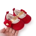 thumbnail image 2 of Yoyauz Baby Girl Mary Jane Shoes Anti Slip Rubber Sole Ballet Slippers Princess Dress Wedding Shoes Newborn Kids Shoes Toddler Shoes（0-12 Month）, 2 of 11