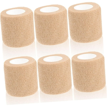 6-Pack Elastic Sports Tape Bandages for Wrist Breathable Adhesive Wraps for Tape Ace Bandages Non-Slip Support