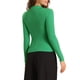 thumbnail image 3 of Suéter de punto con cuello de solapa y escote en V para mujer INSPIRE CHIC, talla XL, color verde, 3 of 6